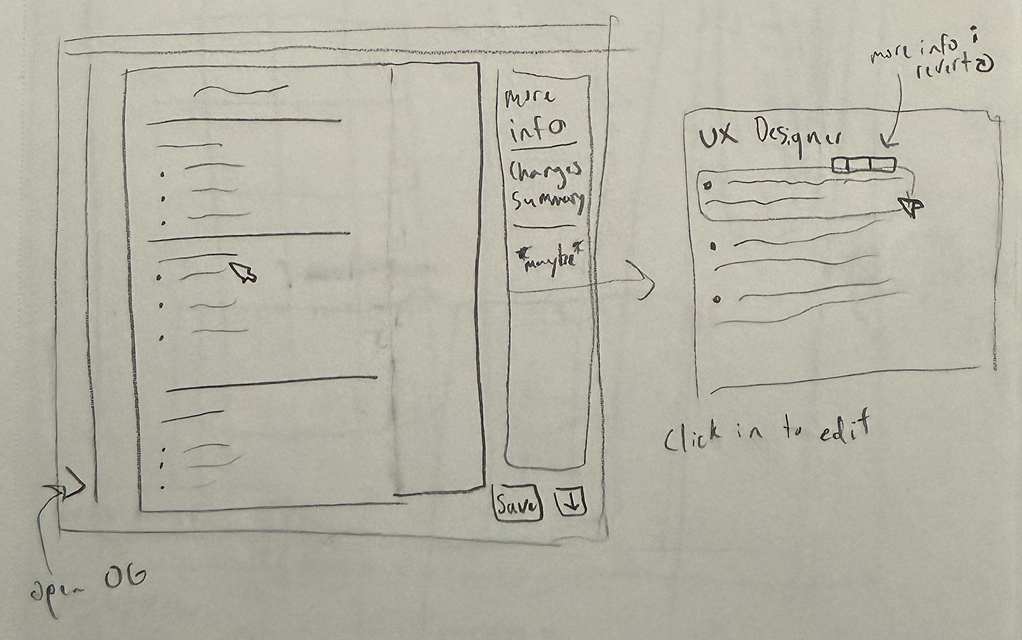 Early ApplIQ concept sketch showing an additional concept direction.