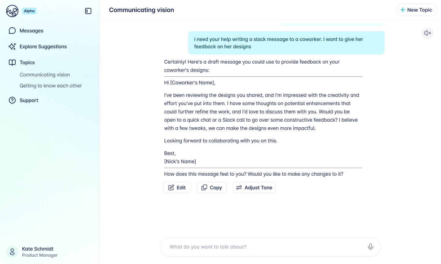 Wisq design iteration showing button and text control explorations.