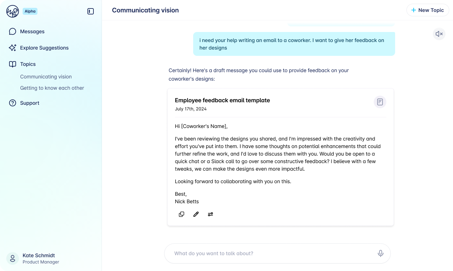 Wisq design iteration exploring a card-based layout.